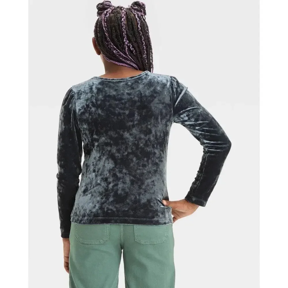$17 car & Jack Girls Velour Long Sleeve Tee - XS 4/5